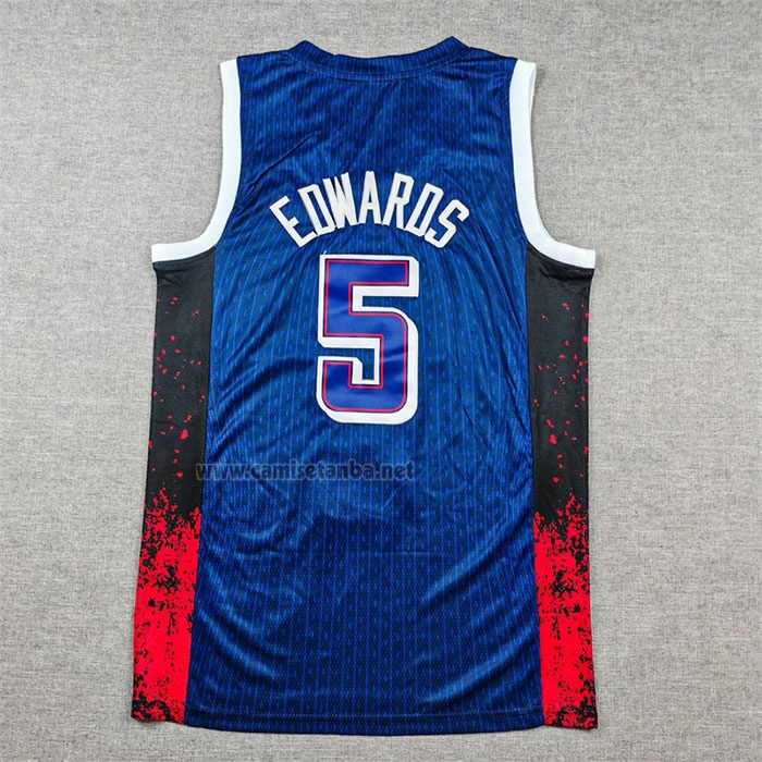 Camiseta USA 2024 Anthony Edwards #5 Azul1
